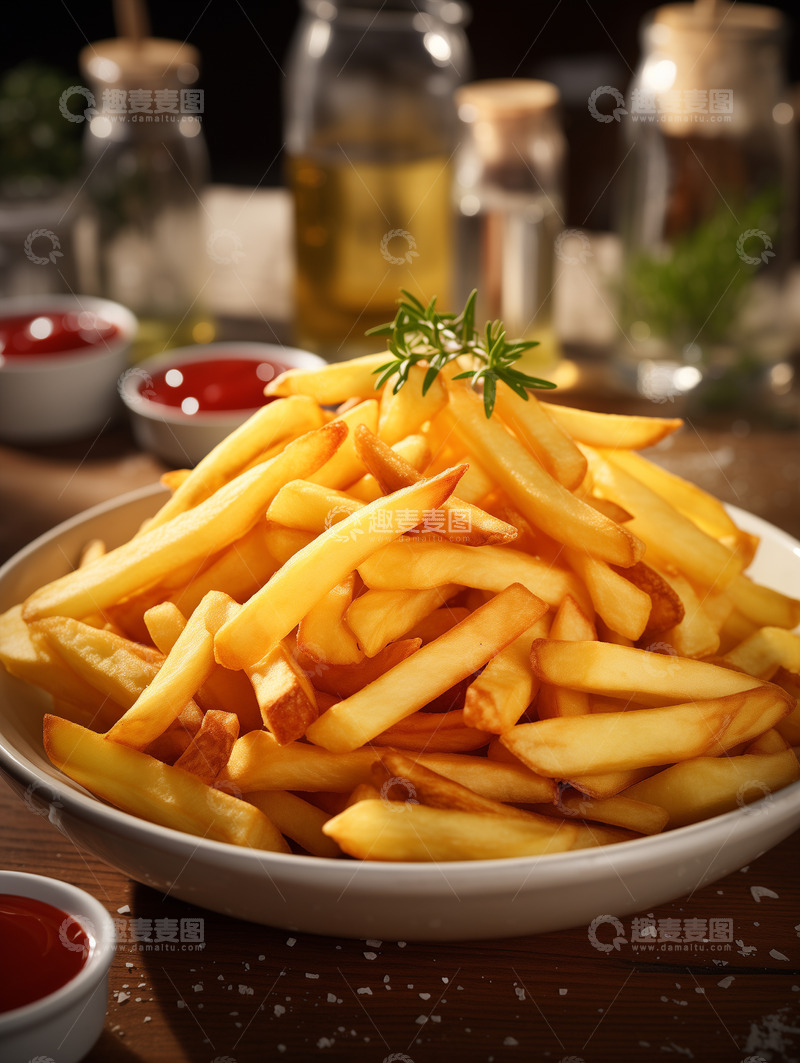 高清大图下载【趣麦麦图】美味炸薯条摄影图1