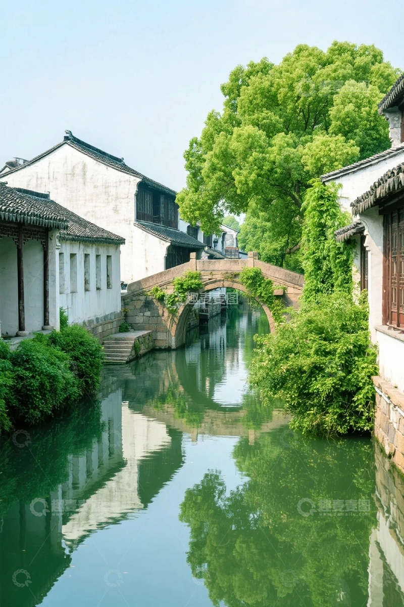 高清大图下载【趣麦麦图】江南水乡徽派建筑7