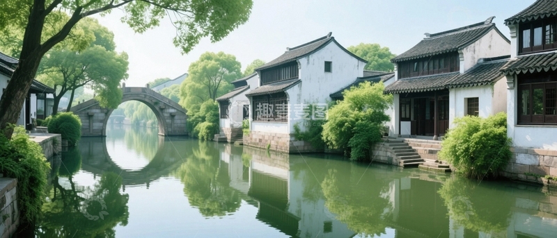 高清大图下载【趣麦麦图】江南水乡徽派建筑3