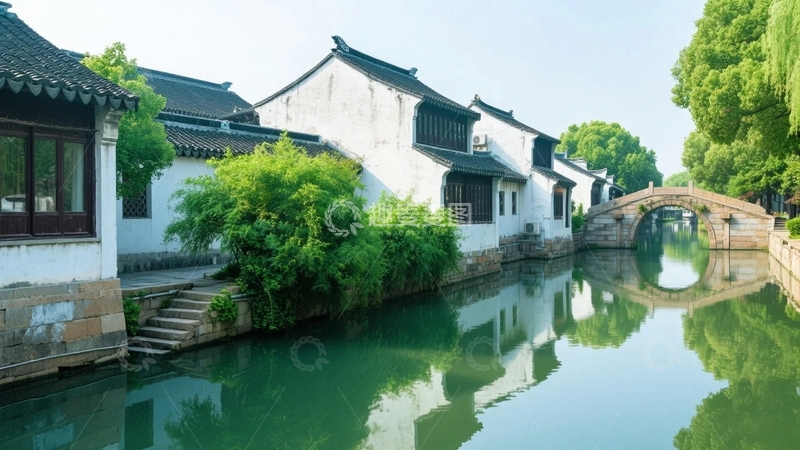 高清大图下载【趣麦麦图】江南水乡徽派建筑1