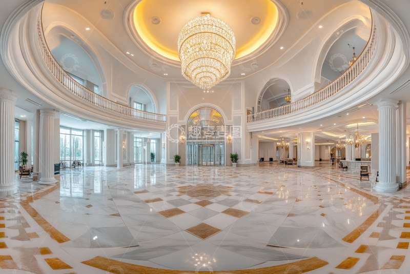 高清大图下载【趣麦麦图】高端酒店大堂室内建筑摄影