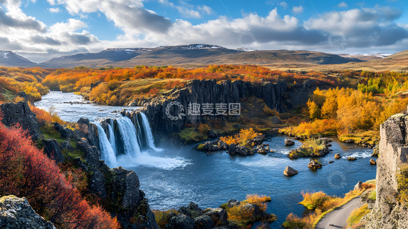 高清大图下载【趣麦麦图】秋冬户外雪山美景