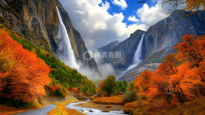 高清大图下载【趣麦麦图】秋冬户外雪山美景1