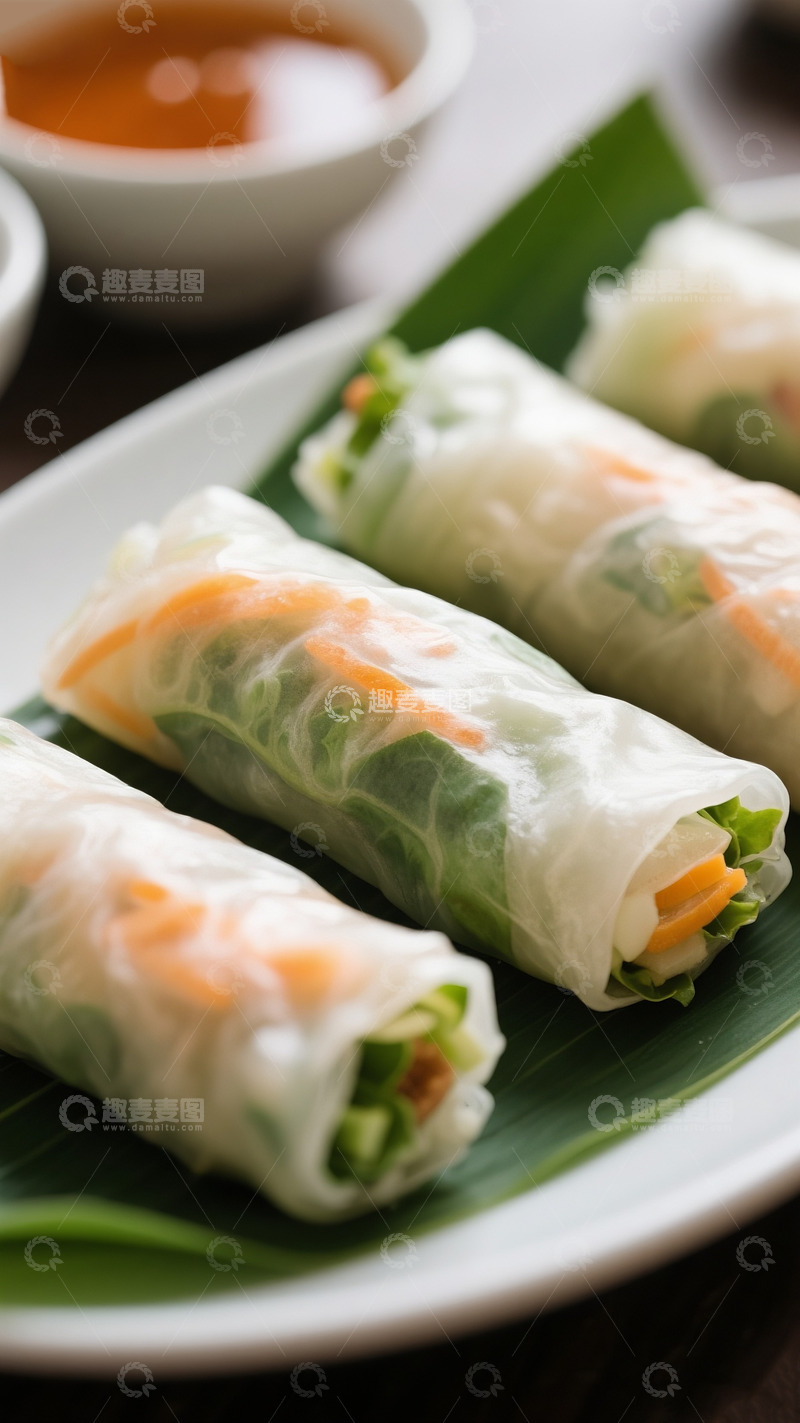 高清大图下载【趣麦麦图】新鲜越南春卷2