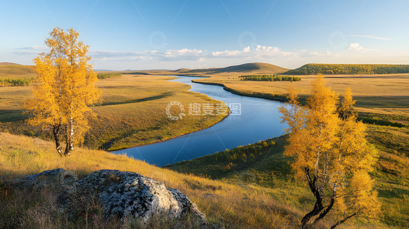 高清大图下载【趣麦麦图】秋日的山河美景风光3