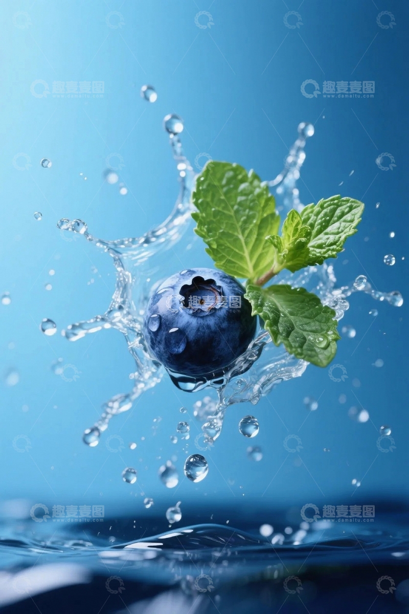 高清大图下载【趣麦麦图】新鲜水果蓝莓3