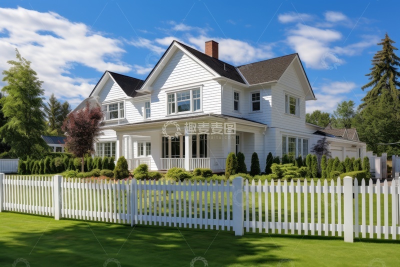 高清大图下载【趣麦麦图】美式乡村房屋建筑