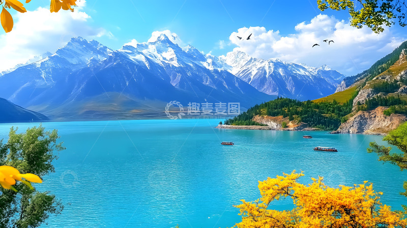 高清大图下载【趣麦麦图】秋冬户外雪山美景2