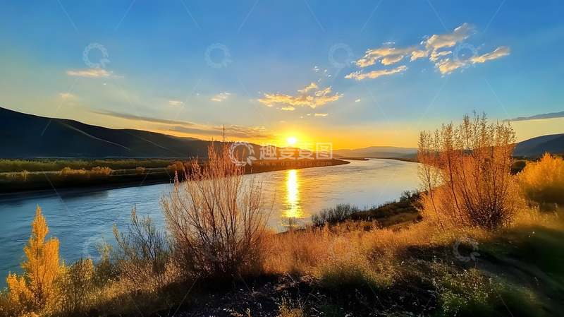 高清大图下载【趣麦麦图】秋日的山河美景风光7