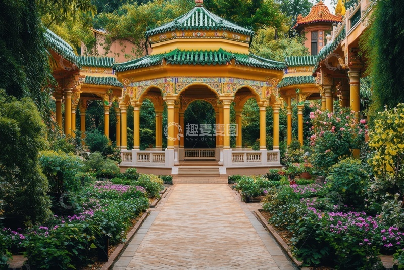 高清大图下载【趣麦麦图】中式园林景观3