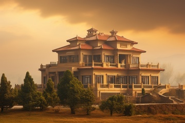 多层结构的建筑房屋