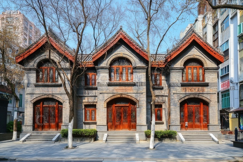 高清大图下载【趣麦麦图】中式风格历史建筑