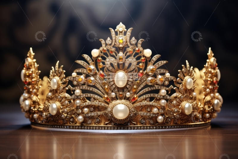 高清大图下载【趣麦麦图】 镶嵌珍珠的皇冠