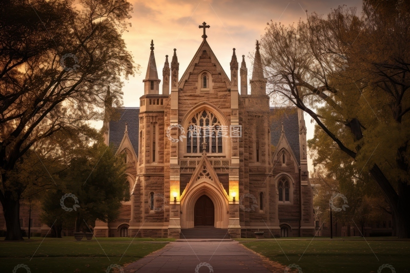 高清大图下载【趣麦麦图】哥特式风格教堂