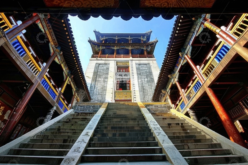 高清大图下载【趣麦麦图】中式古建楼阁景观