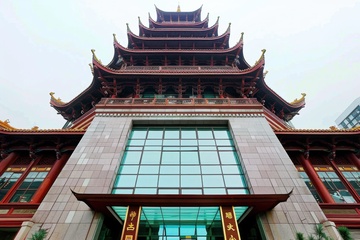 中式仿古塔楼建筑