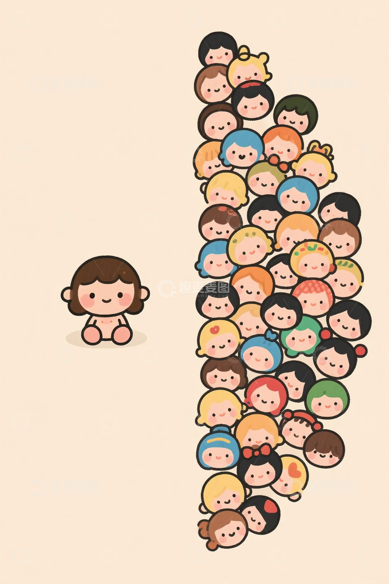 高清大图下载【趣麦麦图】小人偶手机壁纸