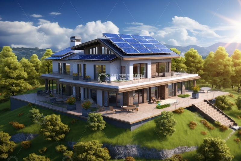 高清大图下载【趣麦麦图】现代生态别墅建筑