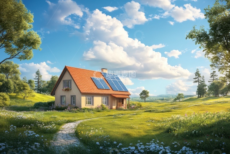 高清大图下载【趣麦麦图】生态节能住宅场景