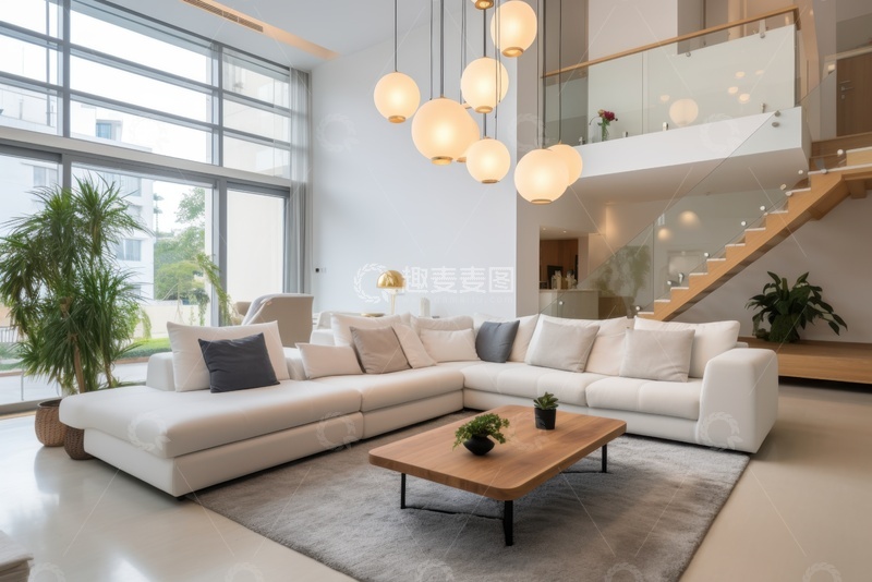 高清大图下载【趣麦麦图】现代简约风格客厅103