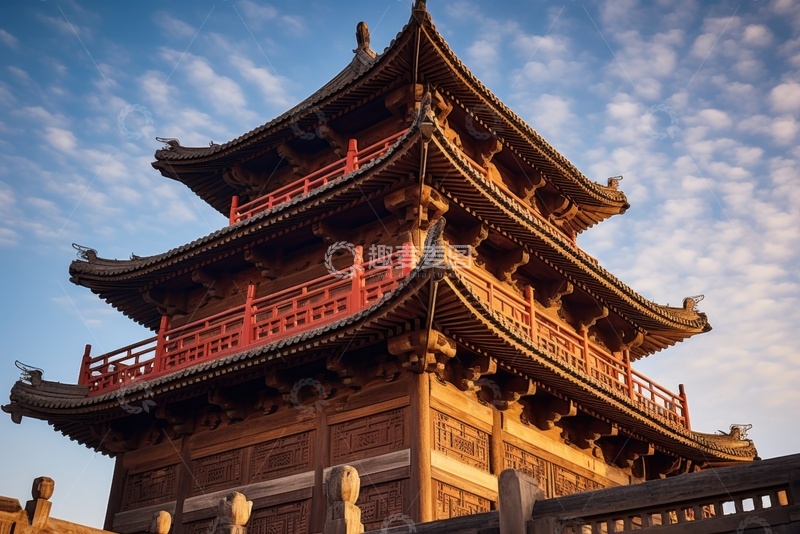 高清大图下载【趣麦麦图】中式古建楼阁风景