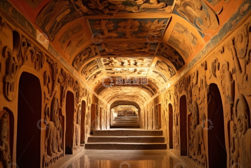 高清大图下载【趣麦麦图】石窟寺石壁摄影