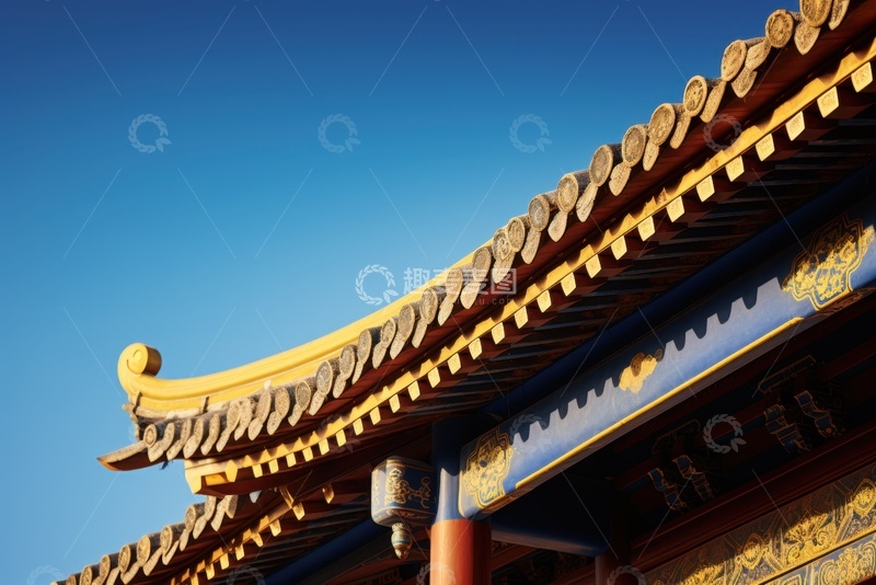 高清大图下载【趣麦麦图】中式古建屋顶飞檐