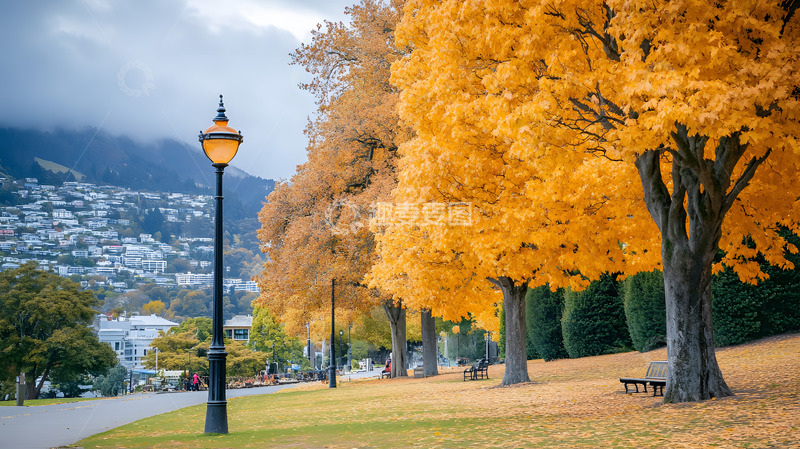 高清大图下载【趣麦麦图】秋天国外小城镇3