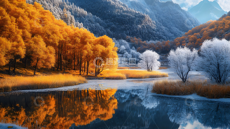 高清大图下载【趣麦麦图】秋冬江河美景2