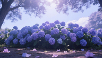 绣球花自然背景3
