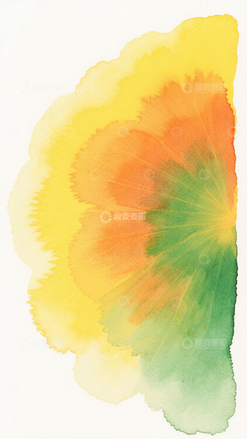 高清大图下载【趣麦麦图】水彩晕染色彩背景3