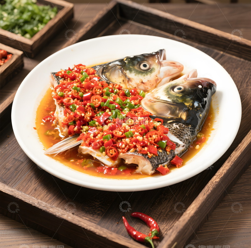 高清大图下载【趣麦麦图】剁椒鱼头2