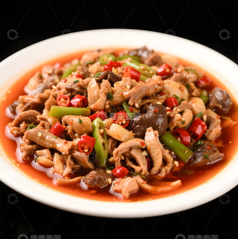 高清大图下载【趣麦麦图】酸辣鸡杂1