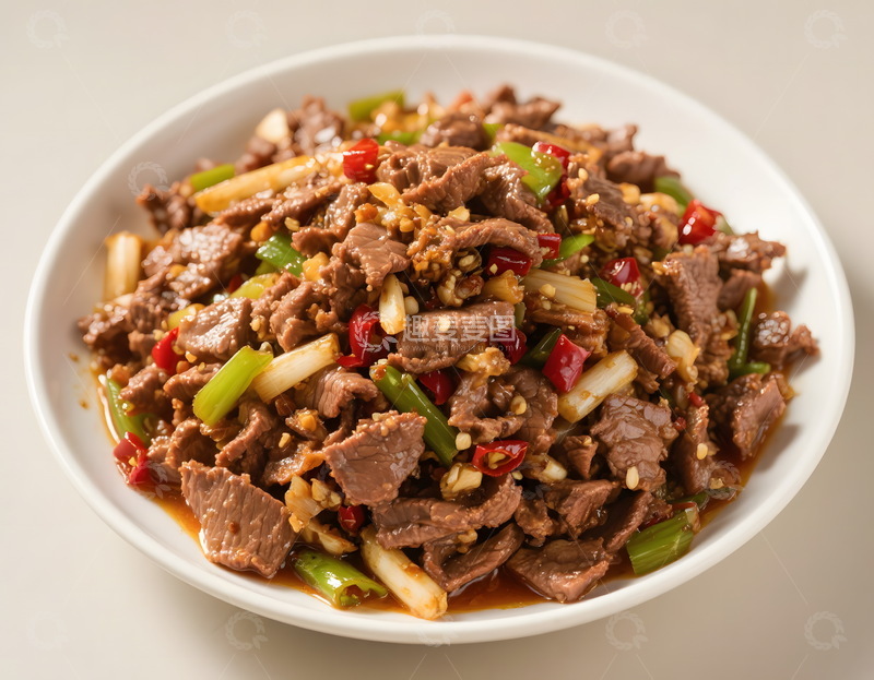 高清大图下载【趣麦麦图】小炒黄牛肉1