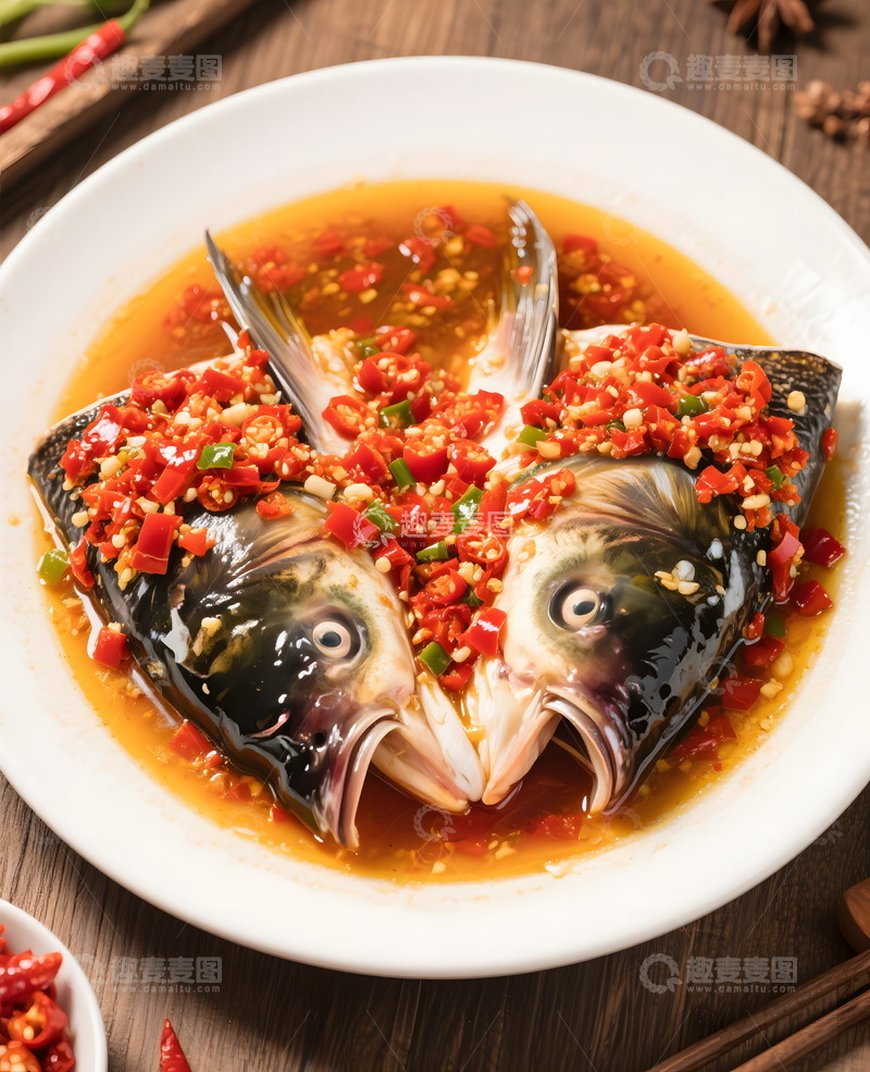 高清大图下载【趣麦麦图】剁椒鱼头1