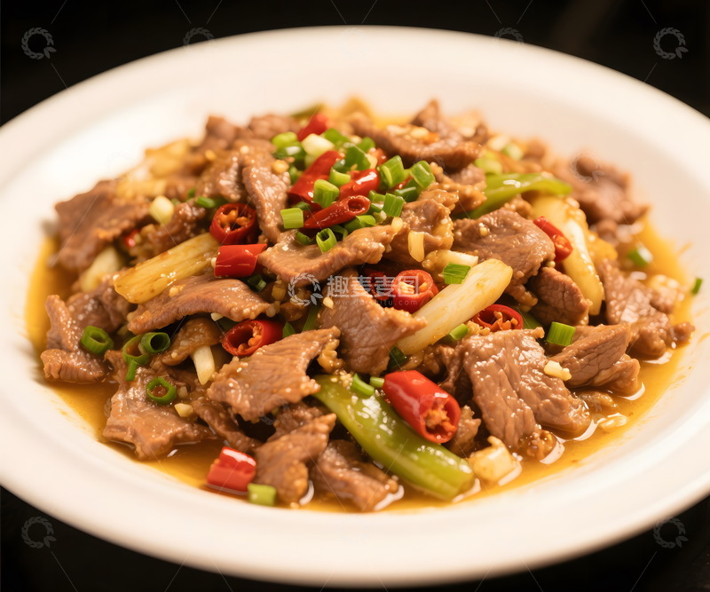 高清大图下载【趣麦麦图】小炒黄牛肉