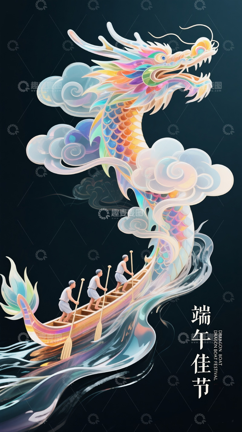 高清大图下载【趣麦麦图】端午节海报316