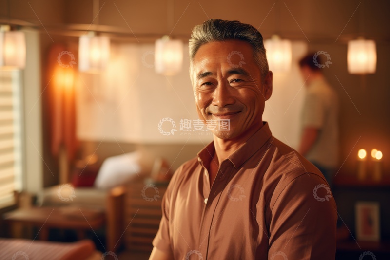 高清大图下载【趣麦麦图】休闲场所内的一位男性