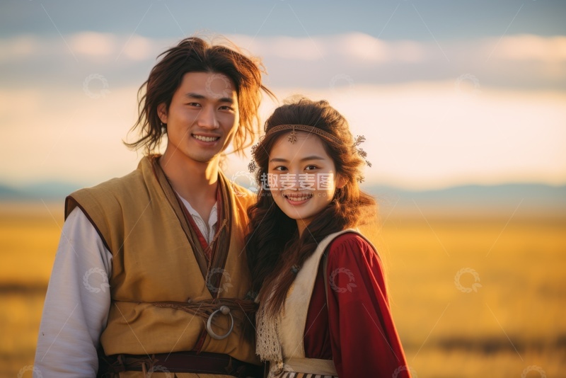 高清大图下载【趣麦麦图】年轻的一对情侣