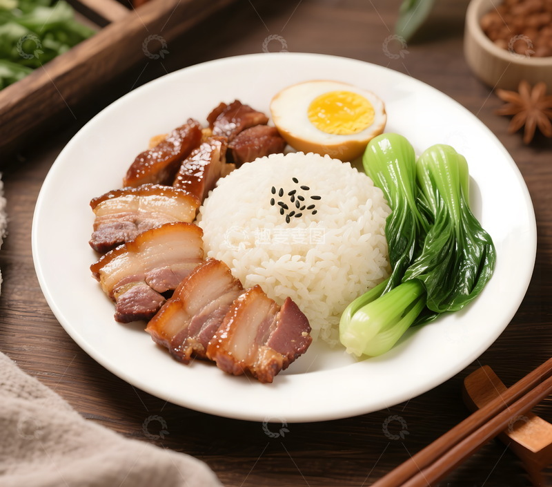 高清大图下载【趣麦麦图】叉烧饭2