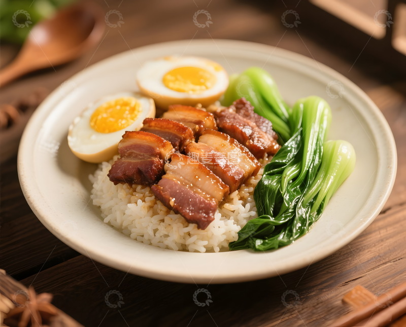 高清大图下载【趣麦麦图】叉烧饭