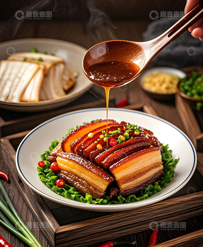 高清大图下载【趣麦麦图】扣肉1