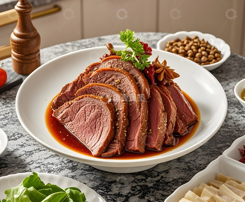 高清大图下载【趣麦麦图】卤牛肉
