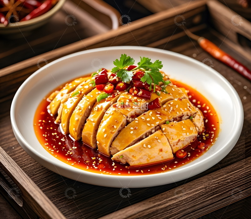 高清大图下载【趣麦麦图】口水鸡1