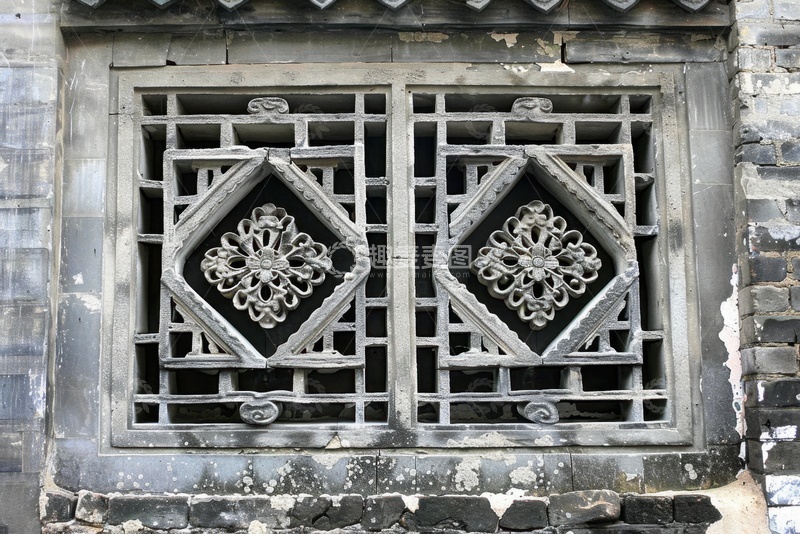 高清大图下载【趣麦麦图】镂空的中式砖雕