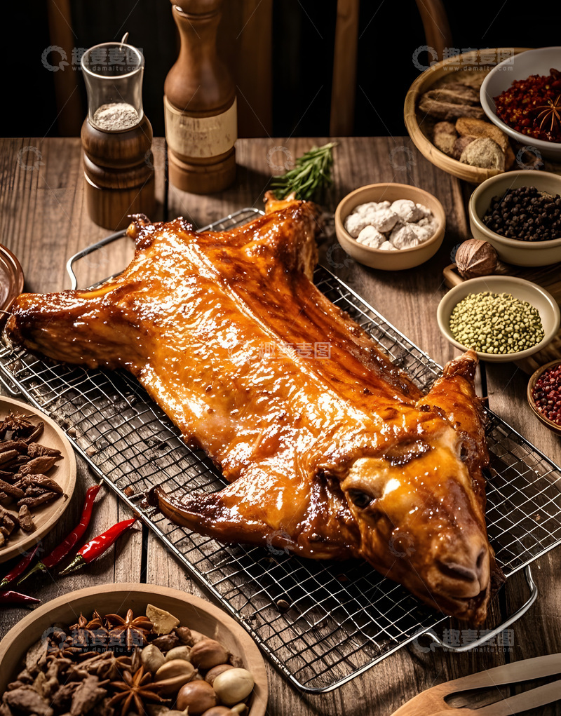 高清大图下载【趣麦麦图】烤全羊2