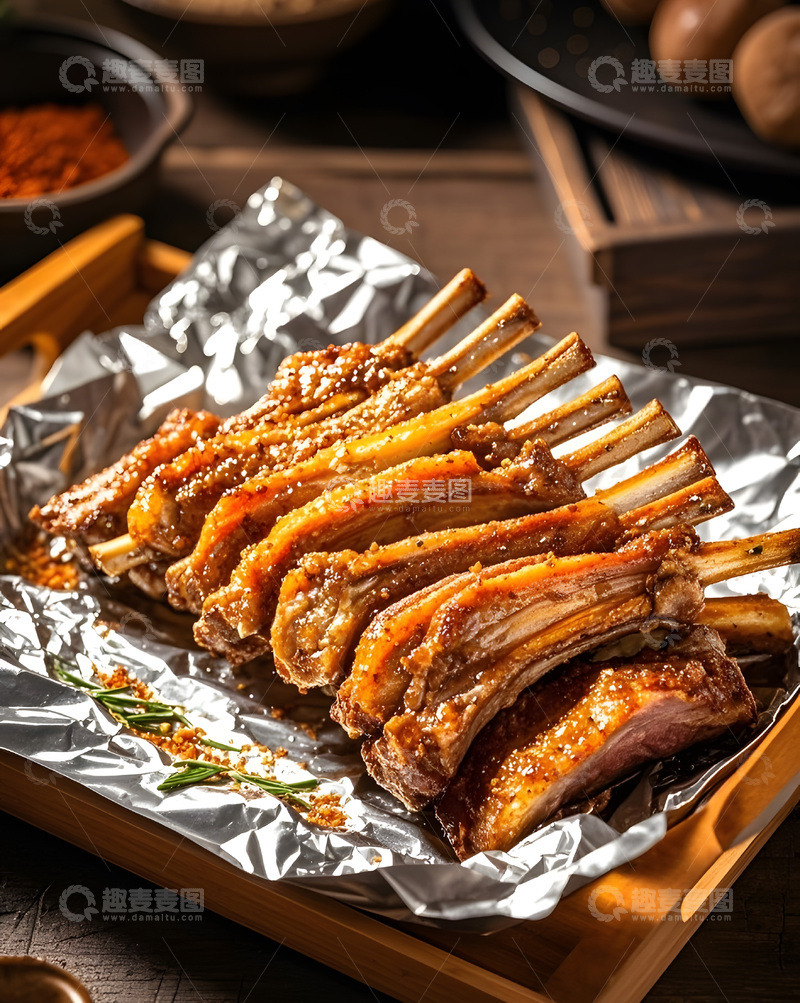高清大图下载【趣麦麦图】烤羊排14
