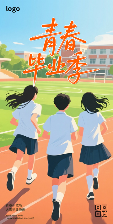 毕业季卡通海报9