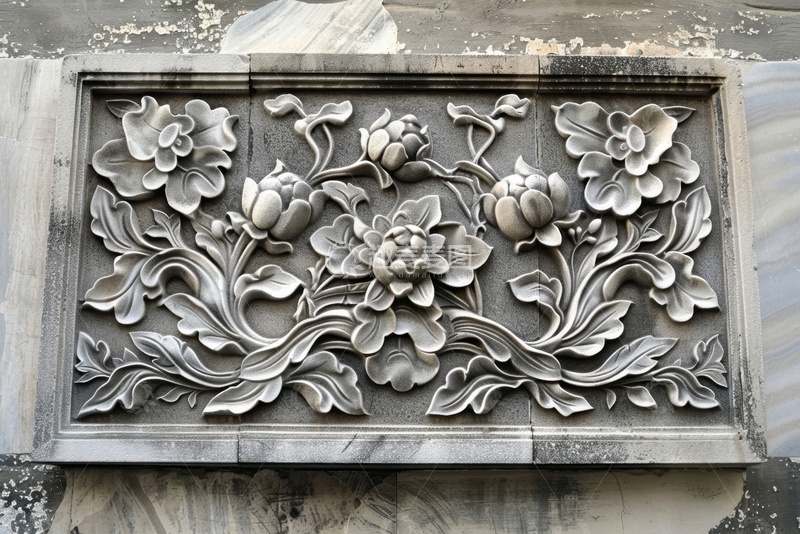 高清大图下载【趣麦麦图】中式传统石雕花板