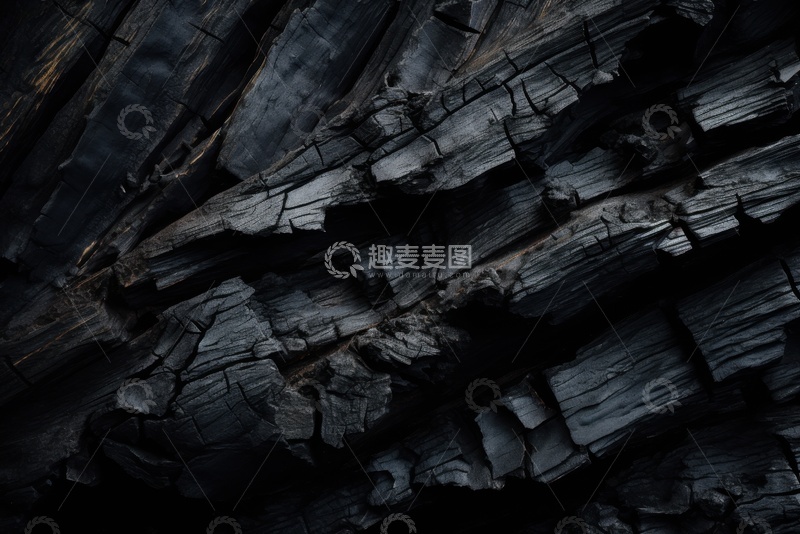 高清大图下载【趣麦麦图】黑色的木炭矿物背景